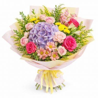 Авторский букет «Радужный вихрь»