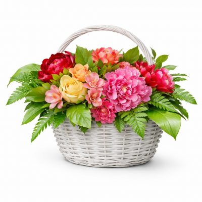 Красивые цветы в корзине «Летнее великолепие»